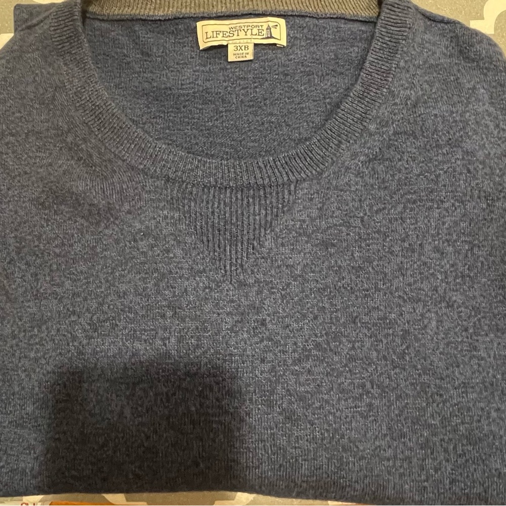Westport Lifestyle Navy Knit sweater 3XB